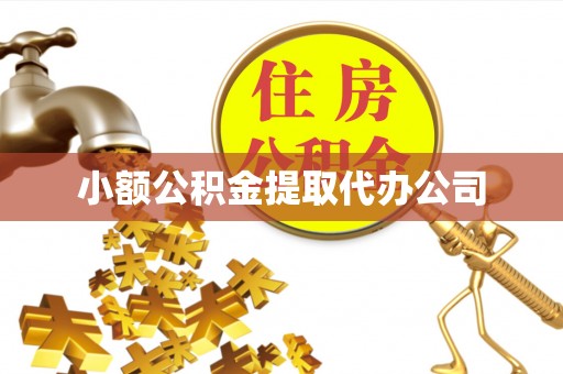 武进小额公积金提取代办公司